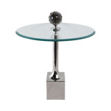Sagebrook Home 23" Macklin Labradorite Stone Glass And Metal Accent