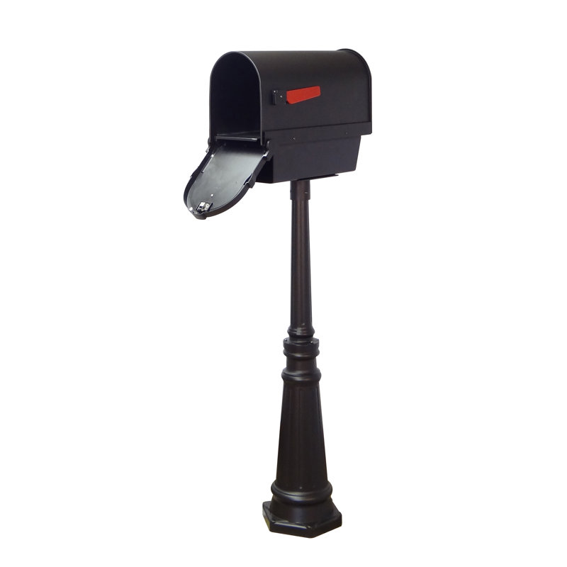 Savannah Aluminum Post Mounted Mailbox