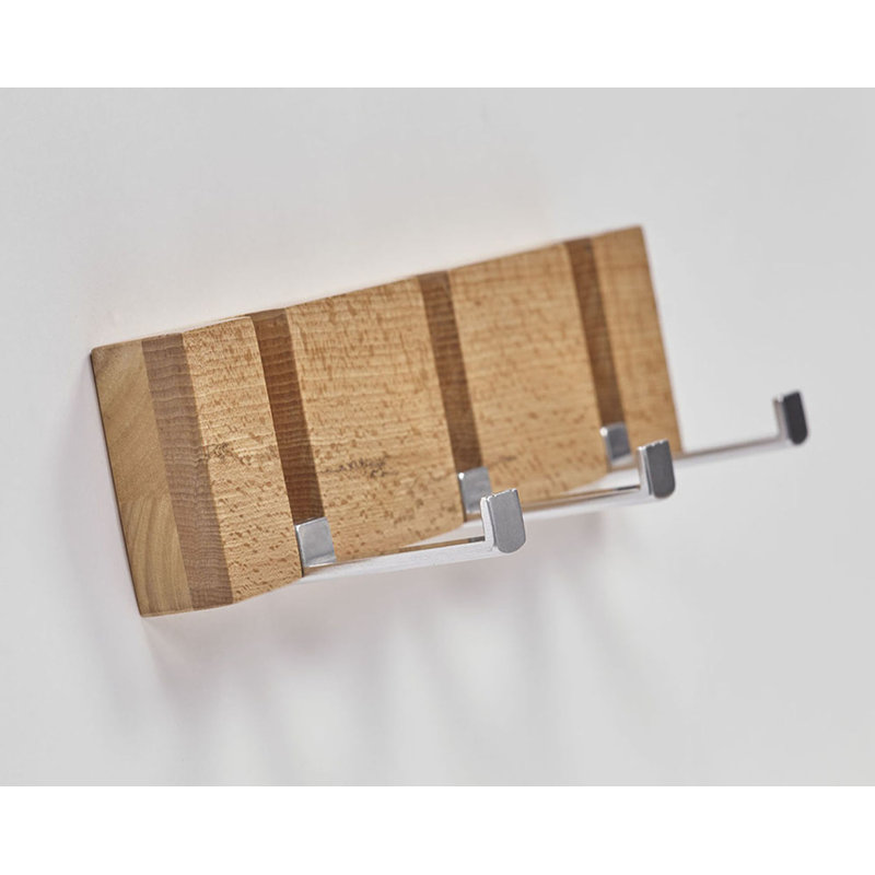 Canfield Solid Wood Wall 3 - Hook Wall Mounted Coat Rack