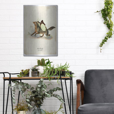 «Foxfly» par Angela Tannehill, art mural en métal