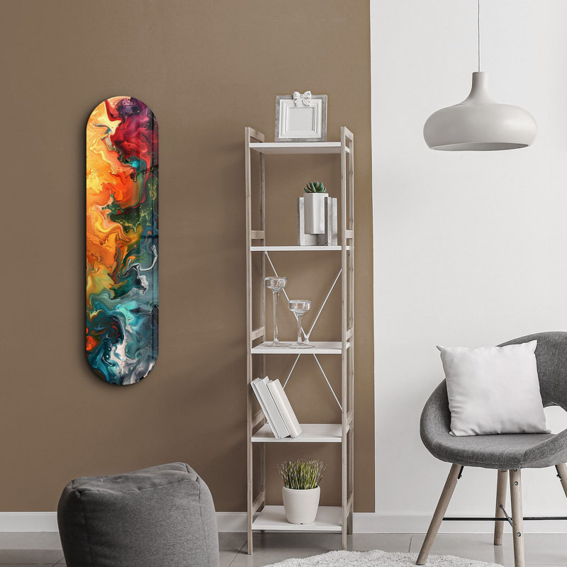 Peinture décorative en verre trempé