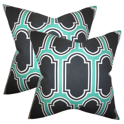 Boniakowski Geometric Cotton Throw Pillow