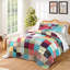 Ensemble de courtepointe 3 pièces pour grand lit Greenland Home Fashions Renee Upicyclette 90 x 90 + 20 x 26 (2)-778664087