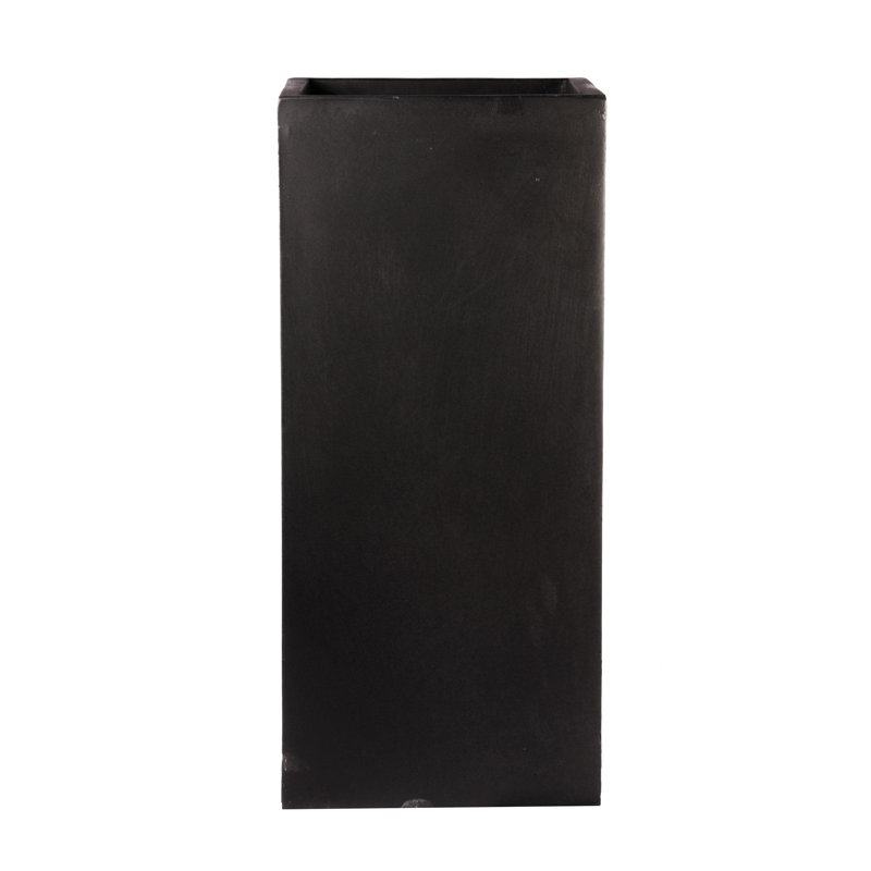 Square Plant Pot, 60cm H x 27cm W x 27cm D, Black