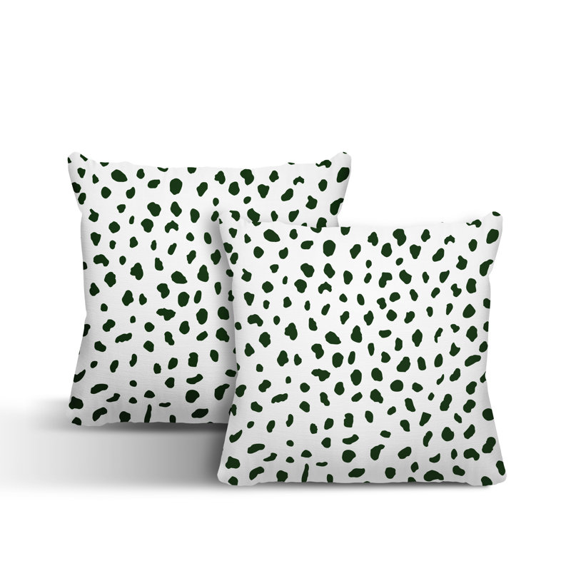 Coussin décoratif intérieur / extérieur, L 19 po x H 19 po, Vert