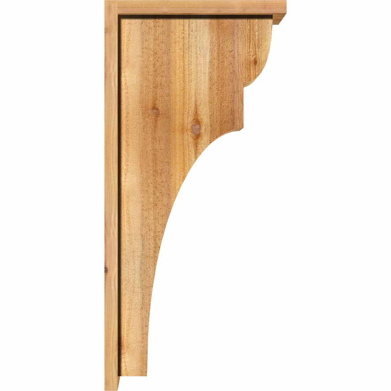 Yorkshire Yorktown avec plaque arrière, H 30 po x l 8 po x P 14 po, Cèdre rouge, Sciage brut