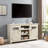 60 Inch Modern Farmhouse TV Stand And Storage Cabinet, Large Entertainment Console With Barn Doors, White | Gift Idea-1250833052