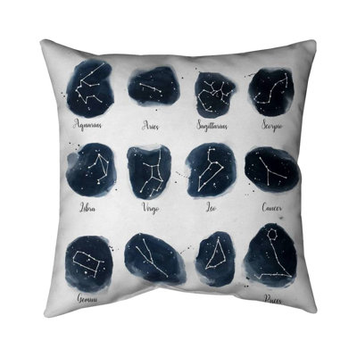 Constellations Zodiac Signs Throw Pillow - Bedroom Decor