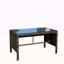 Table basse d'extérieur 1 table basse avec verre trempé transparent