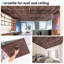 Carreaux de plafond tombants 24 po x 24 po Art3d, panneaux de plafond imperméables, panneaux muraux 3D de style rétro, paquet de 12-106535777