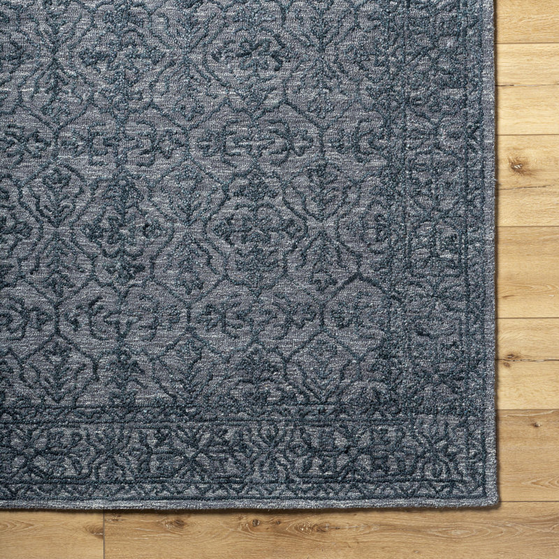 Abihail Hand Tufted Wool Oriental Indoor Rug, Rectangle 2' x 3'