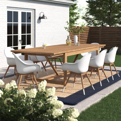 Anautica 9PC FSC Wood Outdoor Patio Dining Set