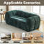 Canapé confortable en chenille, design moderne vert pour les salons