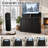 50" Painted Automatic TV Lift Cabinet，TV Stand With Remote Control And Safety Stopper-128716330