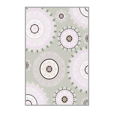 Premium Hall Carpet, 2.6 x 6.6 Feet, 100% Polyester, 0.3 in Pile Height | Antibacterial, Non-Slip Underside, Machine Washable | 3D Digital Print Design, Durable & Stylish for Entryways, Living Rooms & More