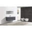Ensemble de meuble-lavabo mural simple de 59,5 po Polychronis-855313828