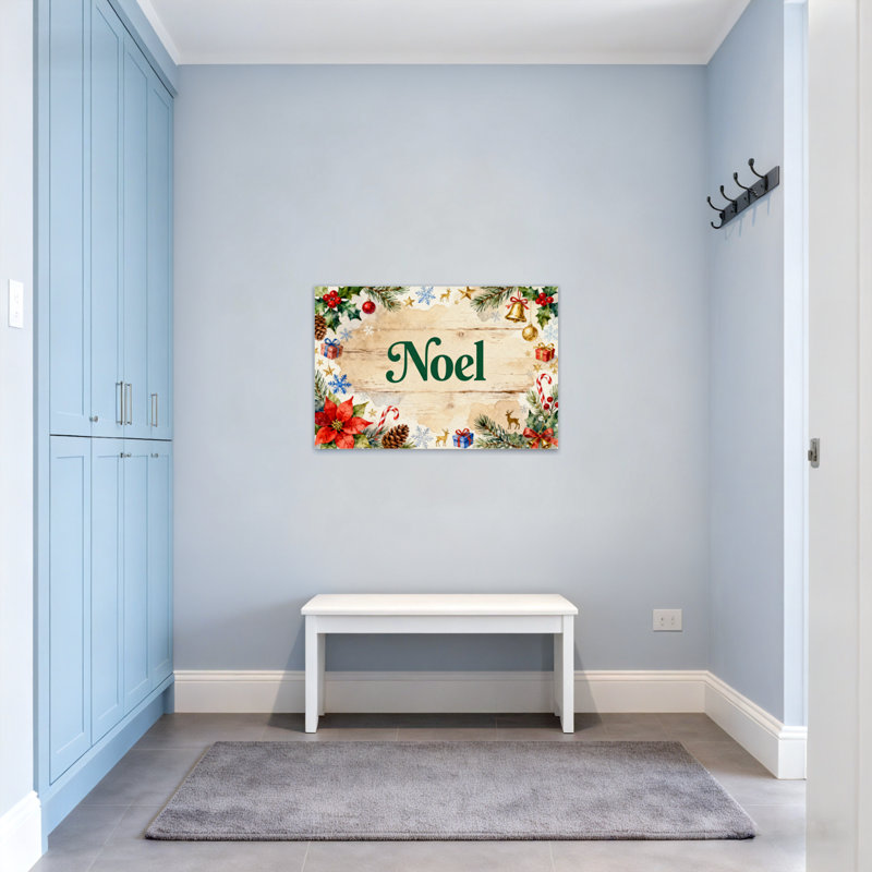 Décoration de Noël Noël, H 20 po x l 30 po