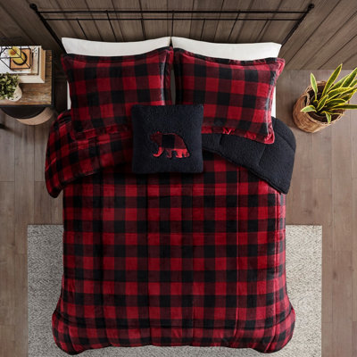 Édredon avec un design pour lit double / grand lit, comprend des taies décoratives et du duvet pour une expérience relaxante,