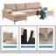 Bahrije Upholstered U-Shaped Sectional Symmetrical-61114360