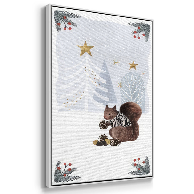 Cozy Christmas Collection B, H 25 po x l 17 po x P 1,5 po, Cadre blanc