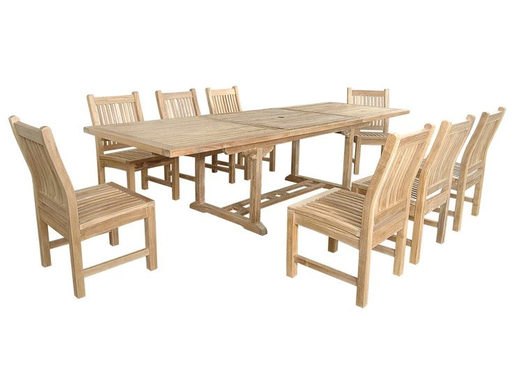Bahama Outdoor 9 - Piece Teak Dining Set