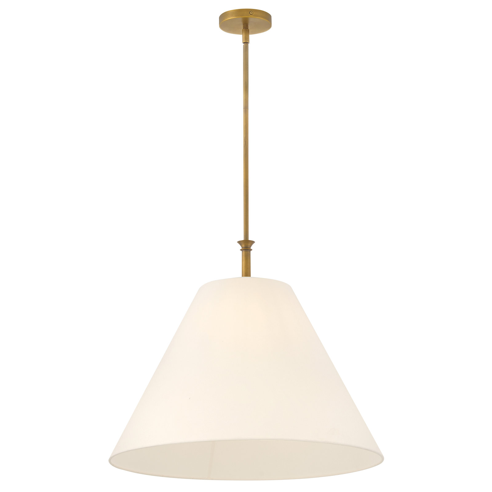 Greta Lrg Linen Pendant Light by Hinkley, Gold