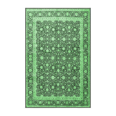 Maesynn Washable Oriental Indoor Rug