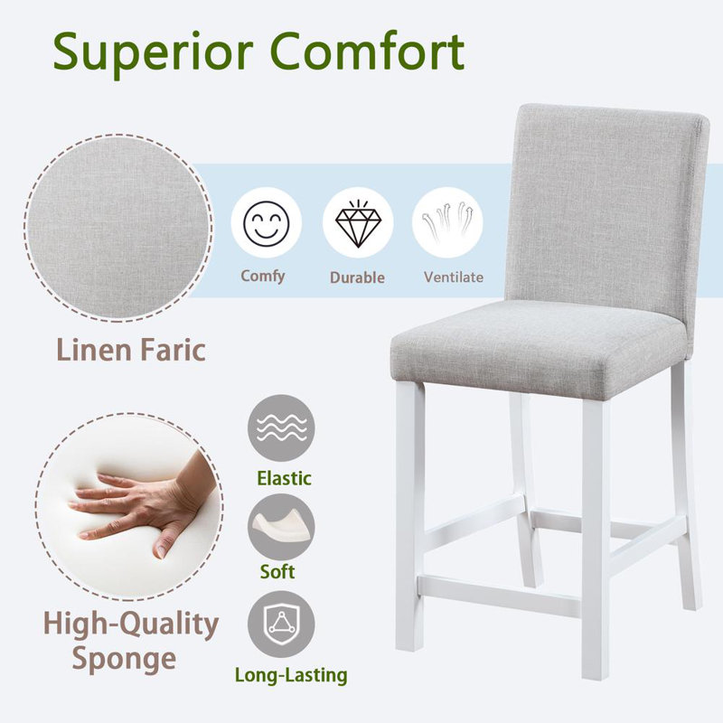 Counter Height Chairs Set for 4