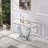 Bruneta 46.85'' Marble Top Console Table-602529383-602529385
