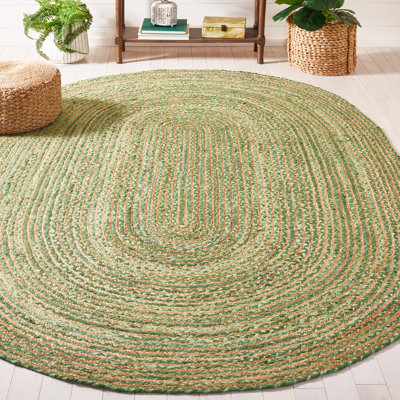 Demartini Handwoven Green Area Rug