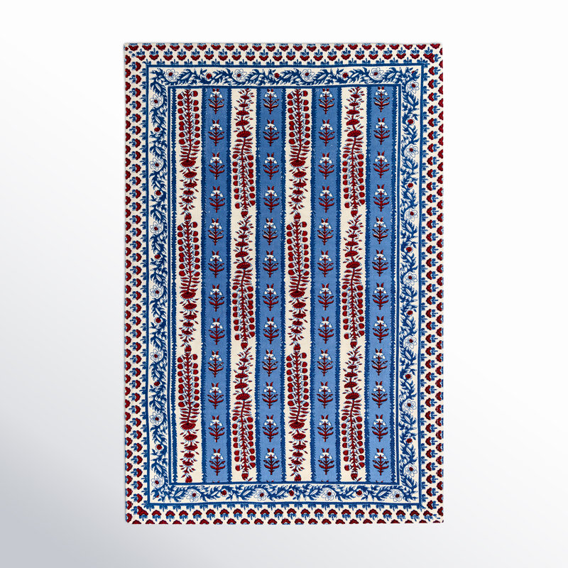 Avignon Provence Tea Towels 20" x 30", Red/Blue