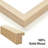 Picture Frame With Mat, Natural Wood Picture Frames Set Of 4 Packs, Wood Frame High Definition Glass Frame, MDF Wood Frame Tabletop And Wall Mounting Horizontal Or Vertical Display-883261204-883261203