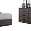 Ensemble de chambre avec grand lit 4 pièces Kalie et tête de lit bibliothèque Kalie-118445268