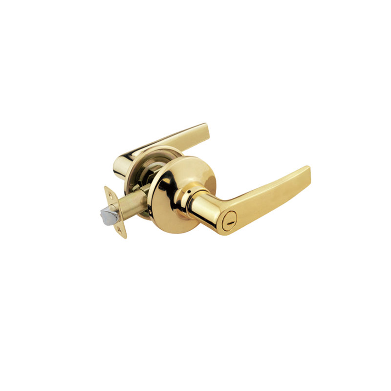 Passage Door Lever, Straight Handle, Polished Brass, Passage (Hall & Closet)