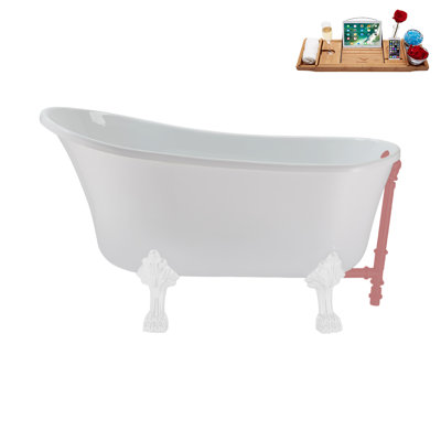 51.2'' x 25.6'' Soaking Acrylic Bathtub