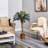 Faux Palm Tree in Wicker/Rattan Basket-1742963075