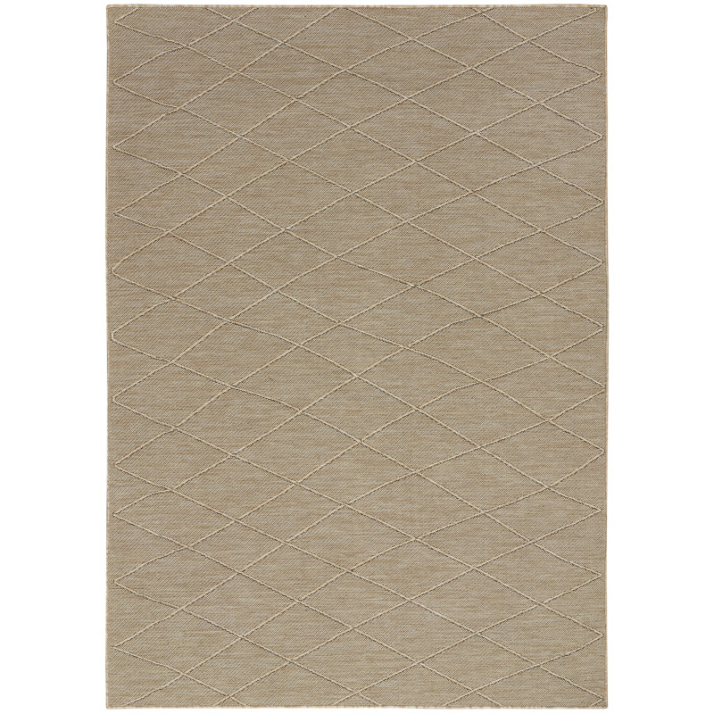 Machine Washable Indoor/Outdoor Area Rug, Rectangle 4' x 6'