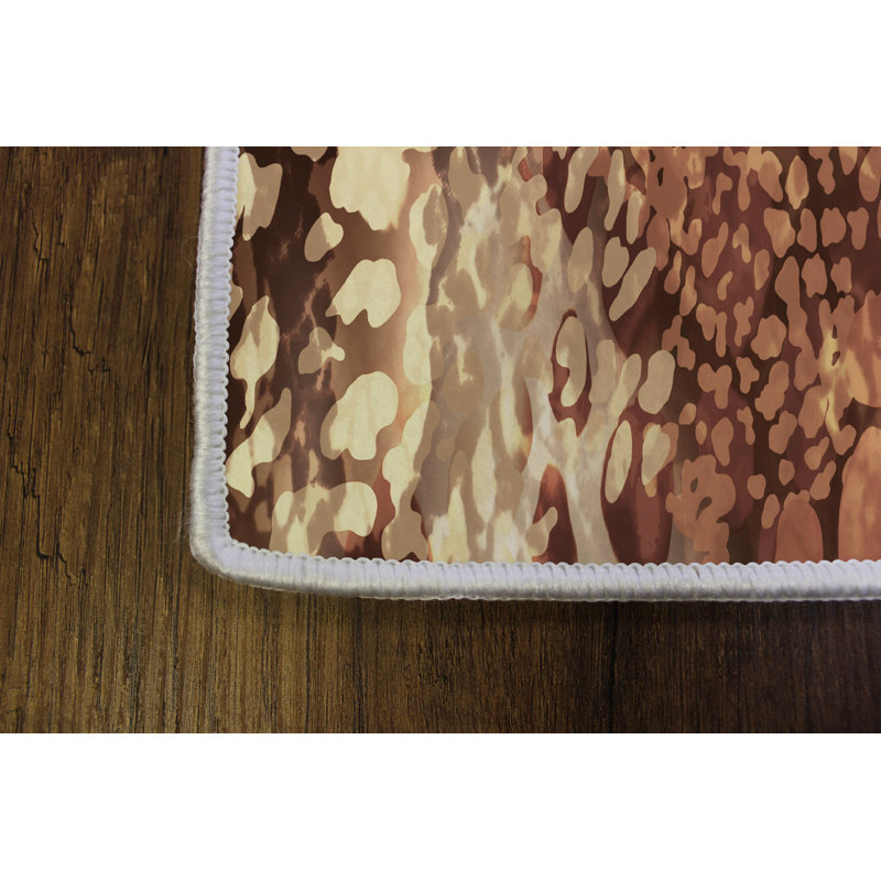 Elegant Hall Carpet, 3D Digital Print Design, 3.9 x 4.9 ft | 100% Polyester, Antibacterial, Non-Slip PVC Dot Underside, Pile Height: 0.04 in, Machine Washable, Perfect for Living Room & Entryway Decor