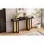 Console étroite de style Mid-Century avec rangement-833518081