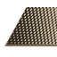 Tapis brun en laine à pois-1402170777