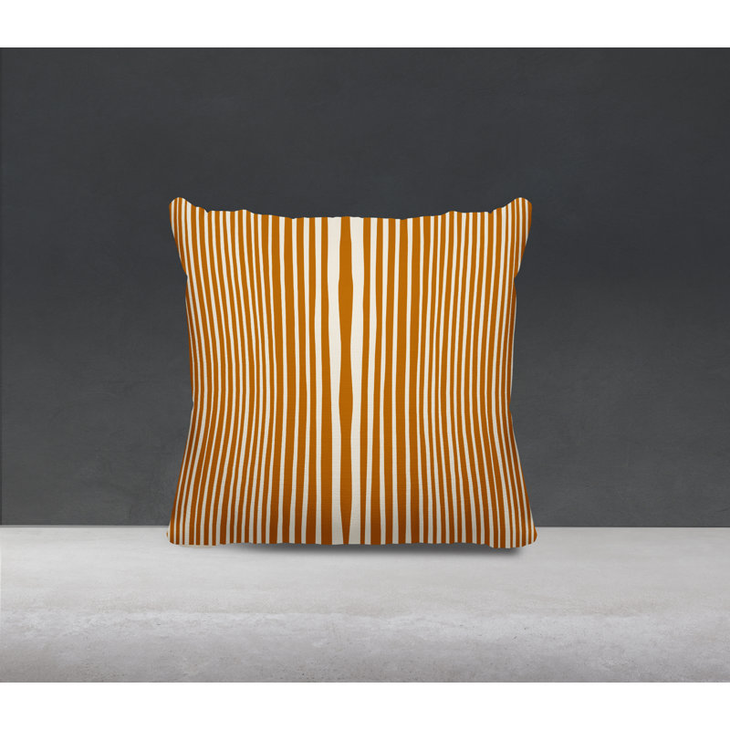 Housse et insert de coussin carré Michael Penny, 15"H x 15"W, Orange
