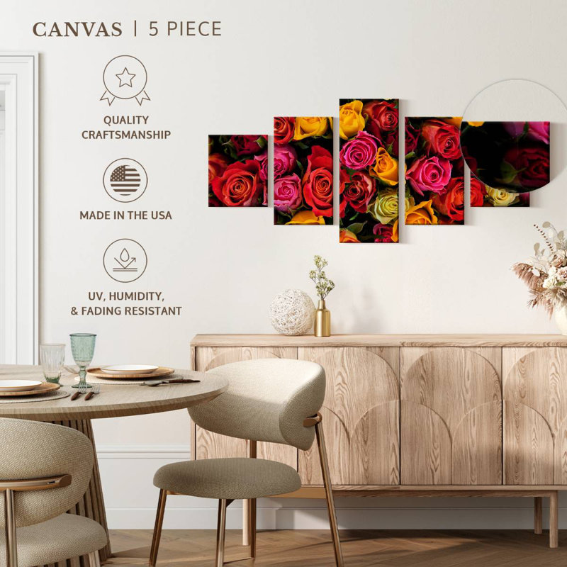 Nuances de roses, H 24 po x l 55 po