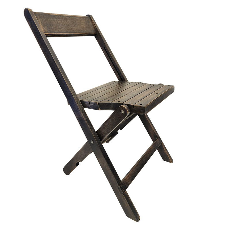 Chaise pliante en bois, Noyer foncé