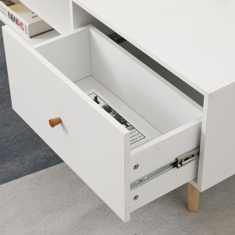 2 DRAWERS COFFEE  TABLE-1130
