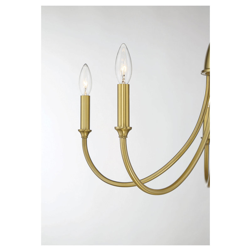 Lustre classique à 9 lumières Sandy Creek, Laiton chaleureux