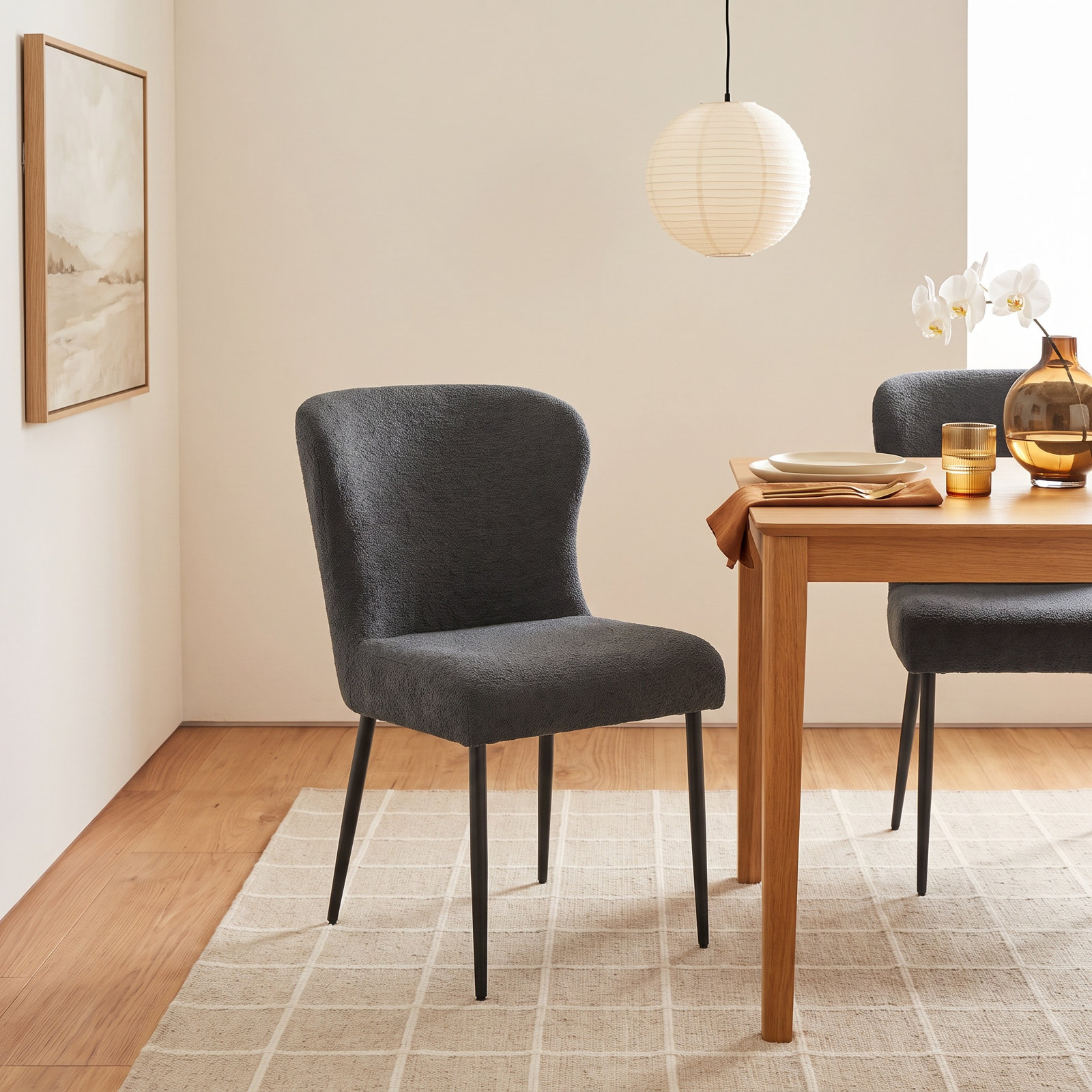 Estrella Dining Chair, Dark Gray