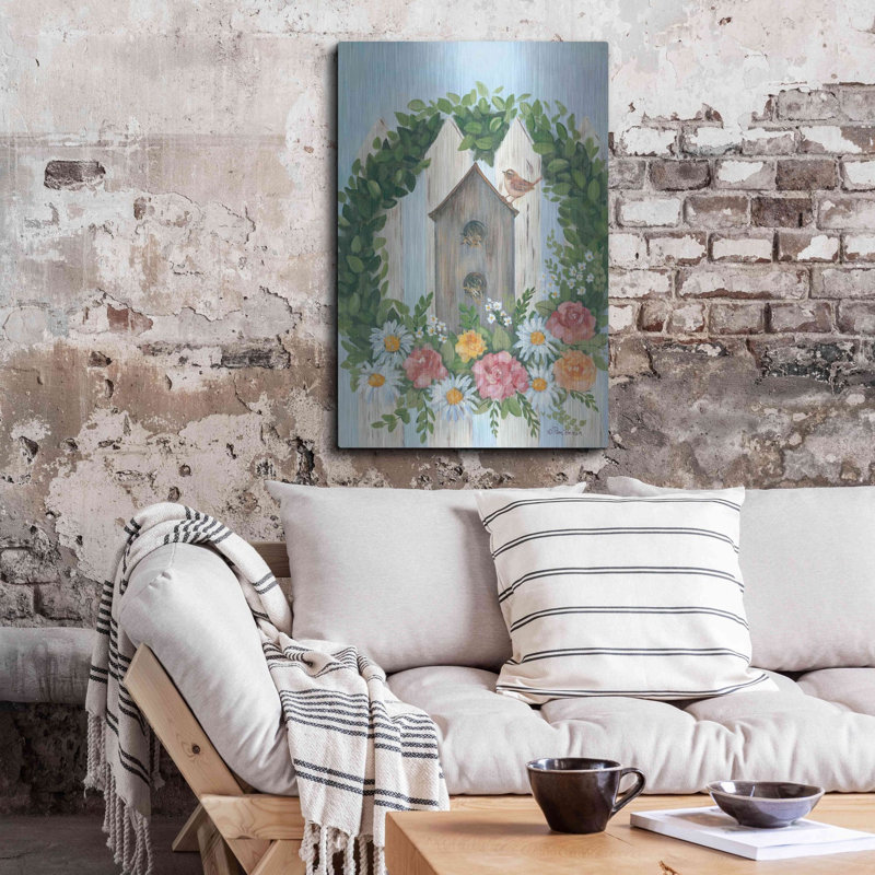 " A Spring Welcome " by Pam Britton, 36" H x 24" W