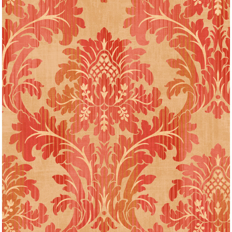 Rouleau de papier peint Myrto Ombre, Orange sanguine