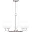 Sirkka 5-Light Matte Black Chandelier-113918085