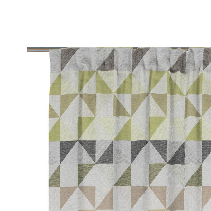 Room Darkening Curtain, 132cm Width x 335cm Drop, Green